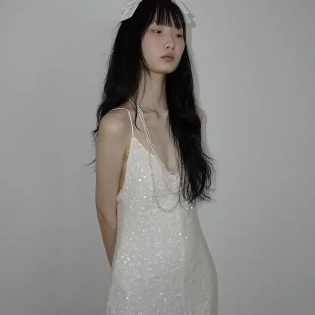 르콩 Spangled Cocktail Long Dress