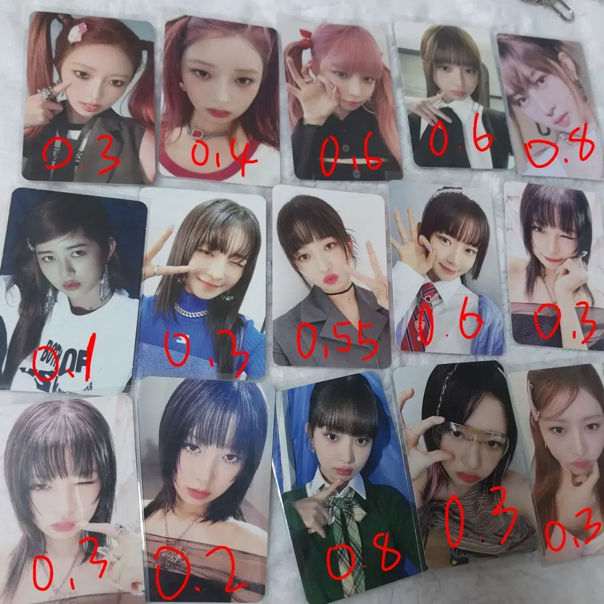 ive lay photocard sell it I can lower the price yujin gaeul leeseo seowon wonyoung