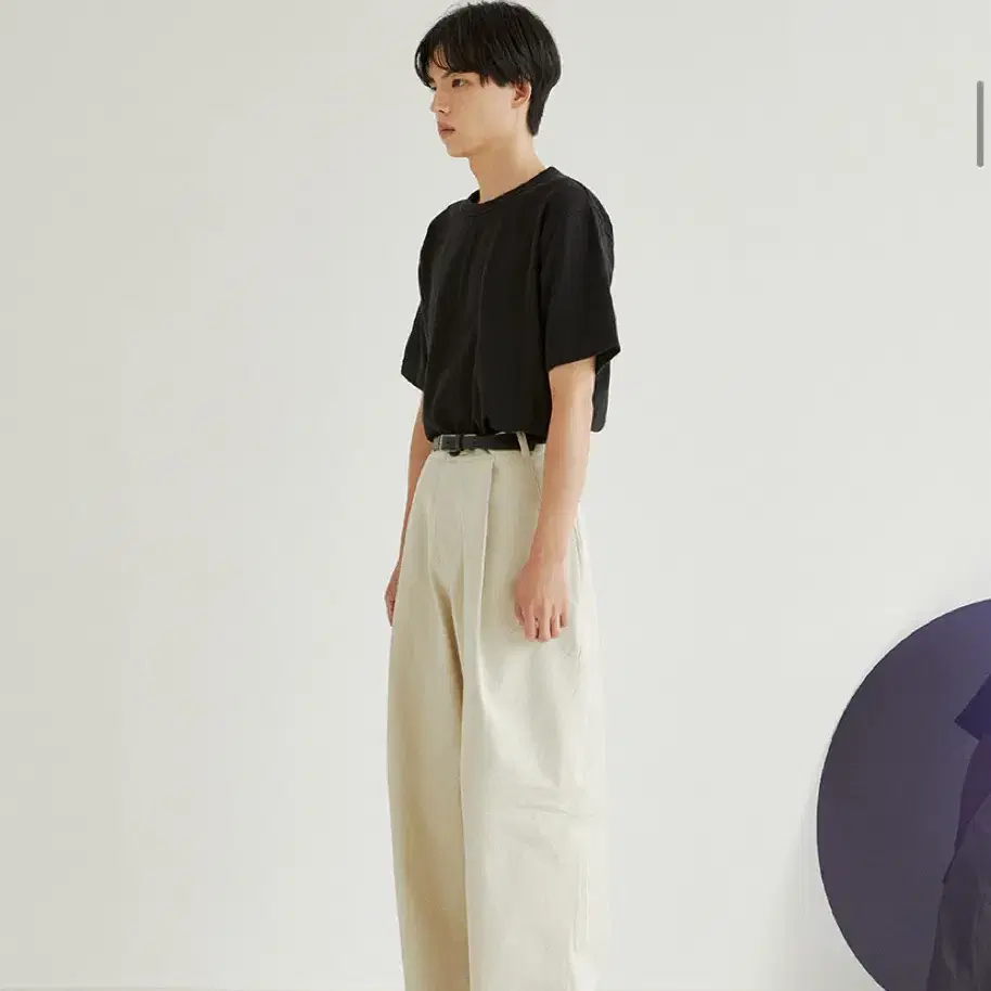 제로 남성 면바지 Bermuda One Tuck Cotton Pants