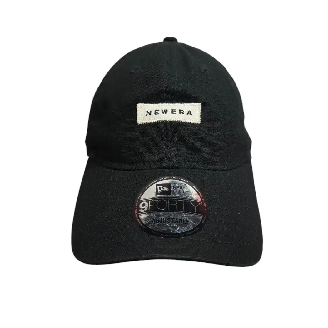 NEWERA 뉴에라 워시드 덕 캔버스 볼캡 블랙 /1014