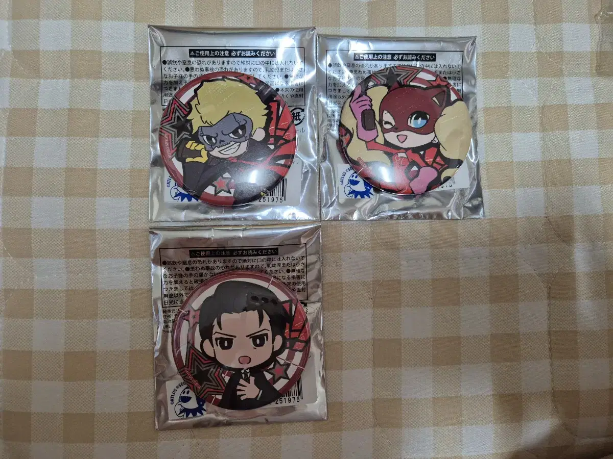 Persona 5 Tactica Badge sell (Ryuji, Ian, Toshiro)