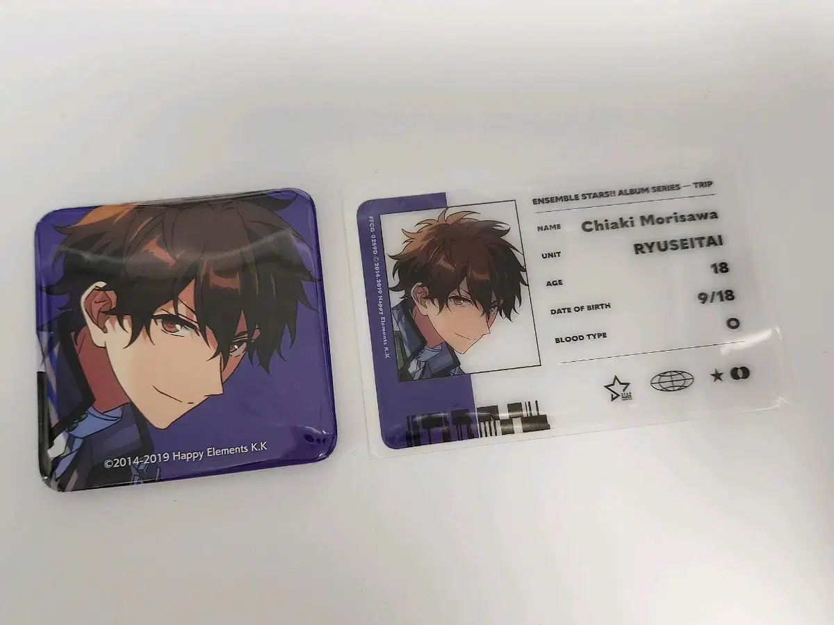 Angsta Meteor Belt Trip Chiaki ID Card + Badge