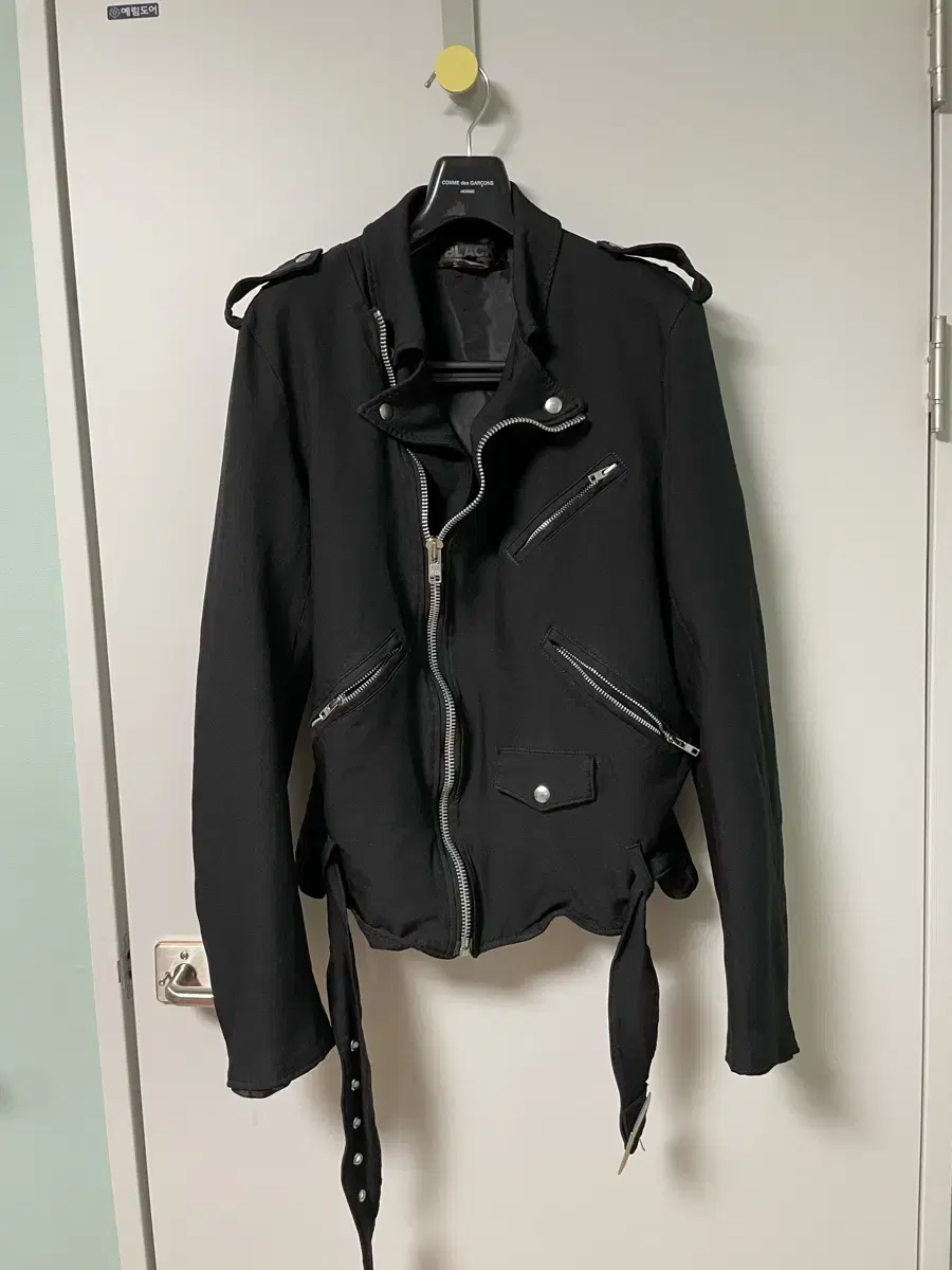 Black Comme des Garçons Song Rider Jacket XL