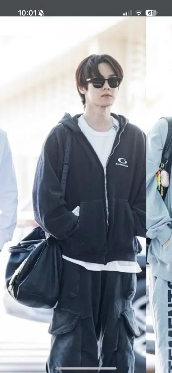 [S]Balenciaga Inside Out Hooded Zip Up