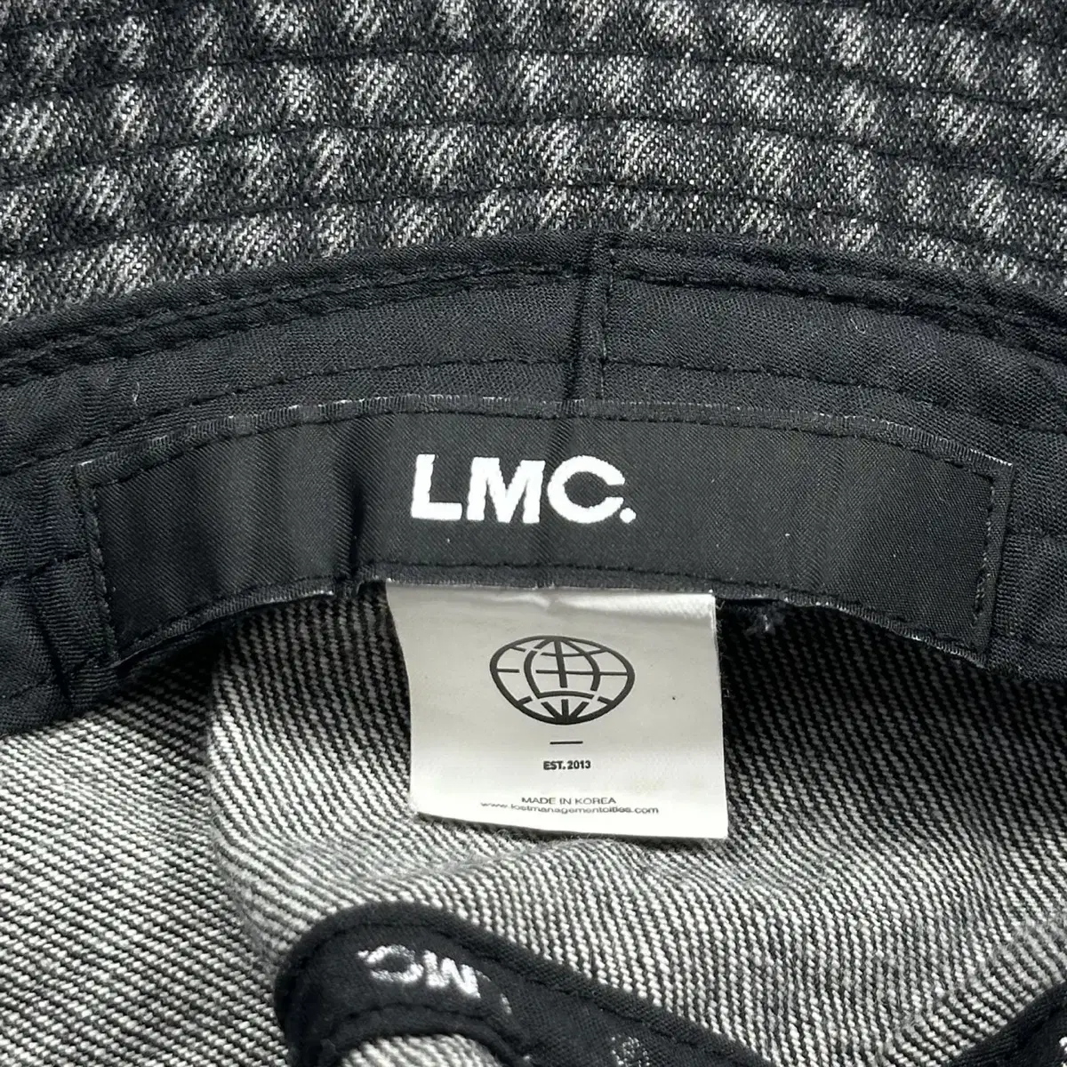 LMC 피그먼트 차콜 벙거지 버킷햇 모자