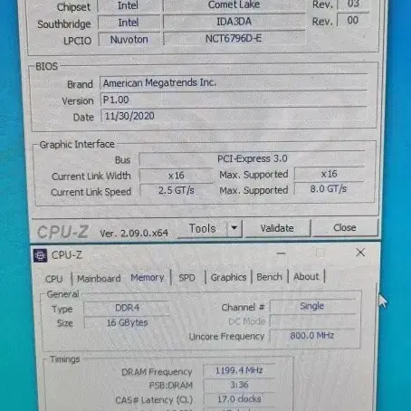 (가성비)i3-10세대 / GTX 1060 게이밍탑 판매합니다.