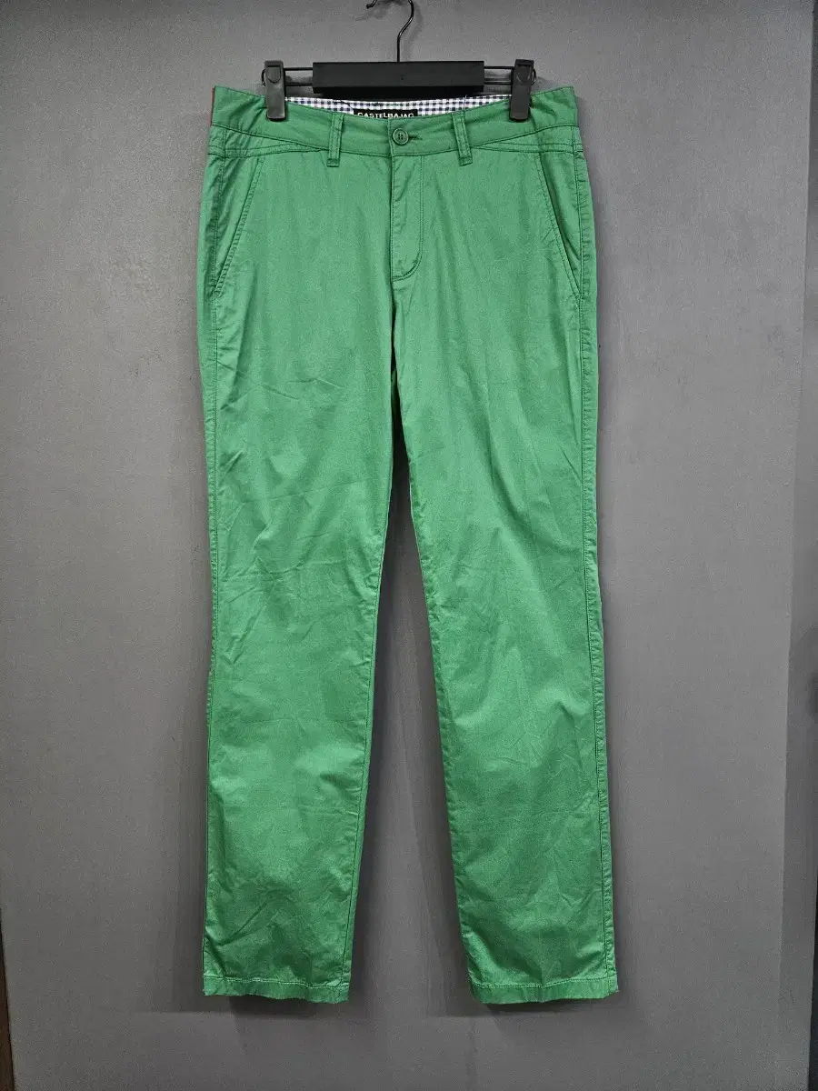 Castelbajac Green Men's Slim Fit Waist 30-31 Golf Trousers