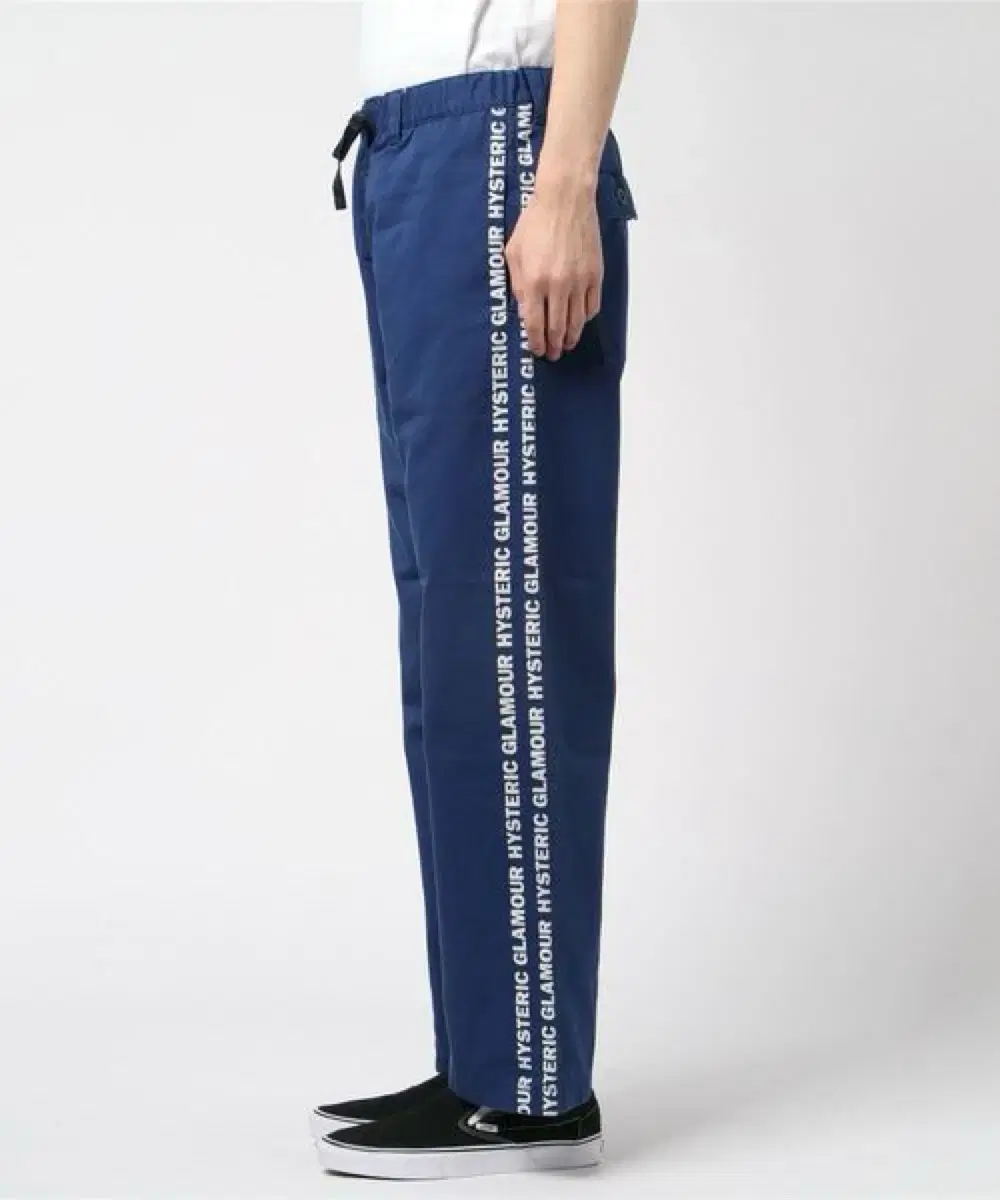 [M] Hysteric Glamour Connected Logo Wide e.ji Pants Navy