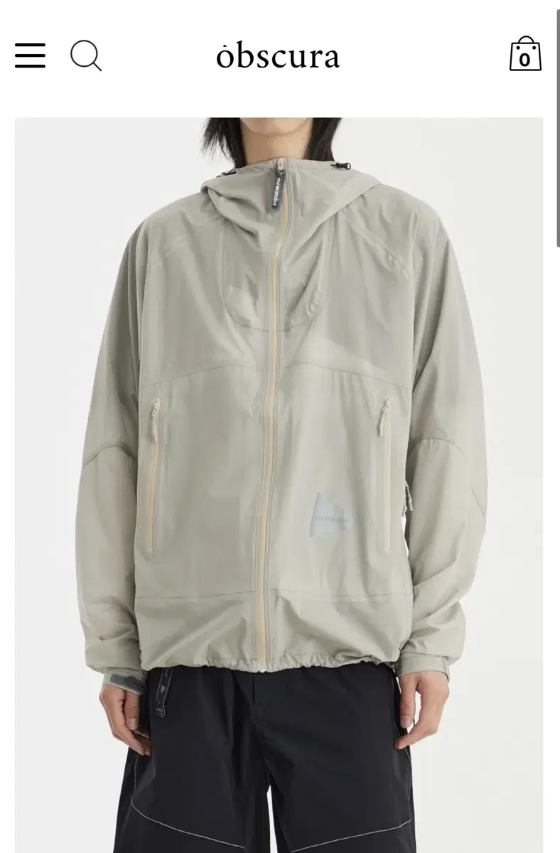 ANDWANDER 3L UL Rain Jacket-L.Gray