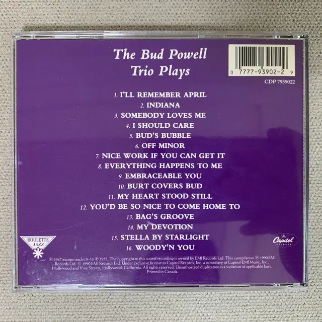 [CD] Bud Powell - The Bud Powell Trio