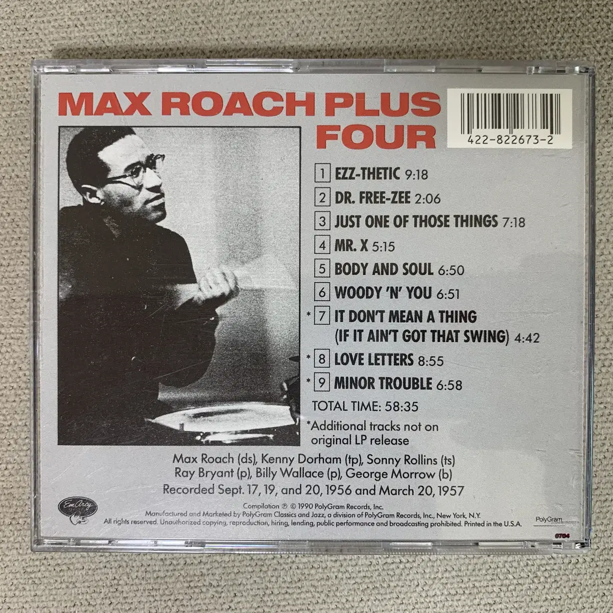 [CD] Max Roach - +4