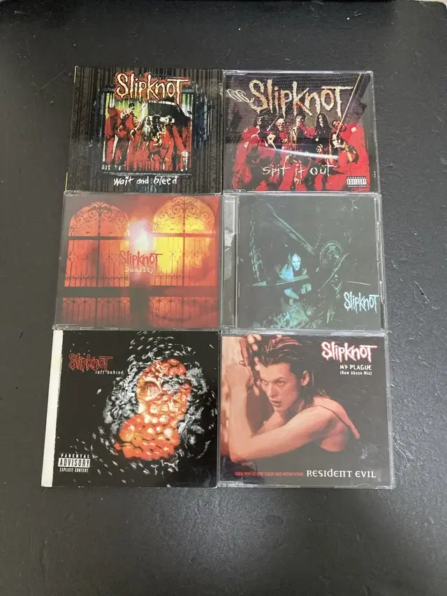 슬립낫-Slipknot 수입 싱글CD 5장+부틀렛CD