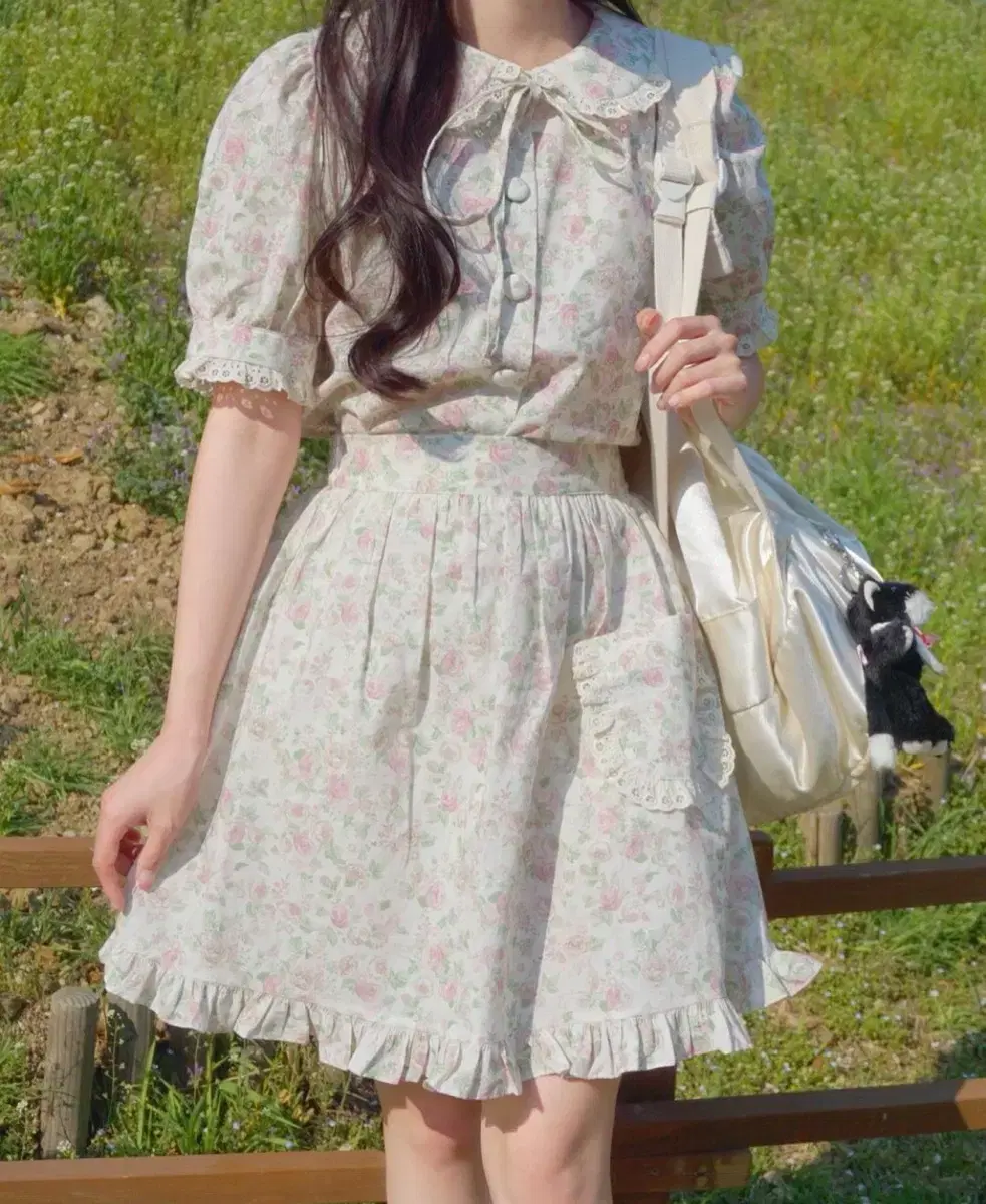 달링스튜디오 Vintage rose two piece