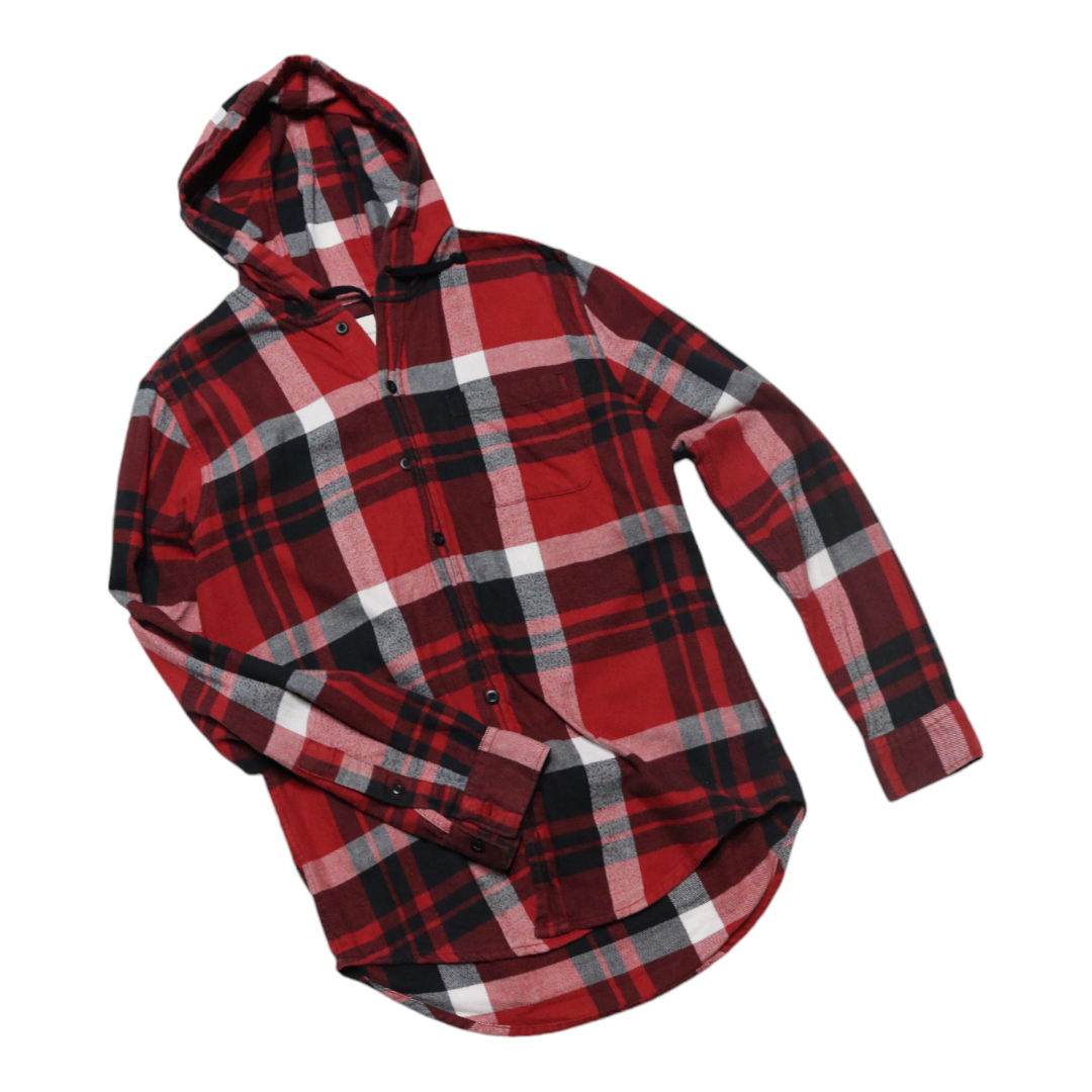 AMERICAN EAGLE American Eagle Hooded Check Shirt