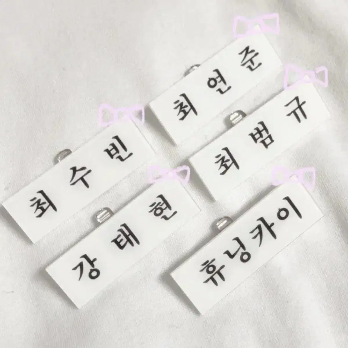 txt tomorrow x together yeonjun soobin beomgyu taehyun hueningkai Acrylic Name Badges