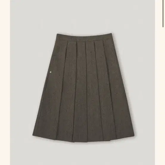 스무드무드 Meg Wool Pleats Skirt Brown 스몰