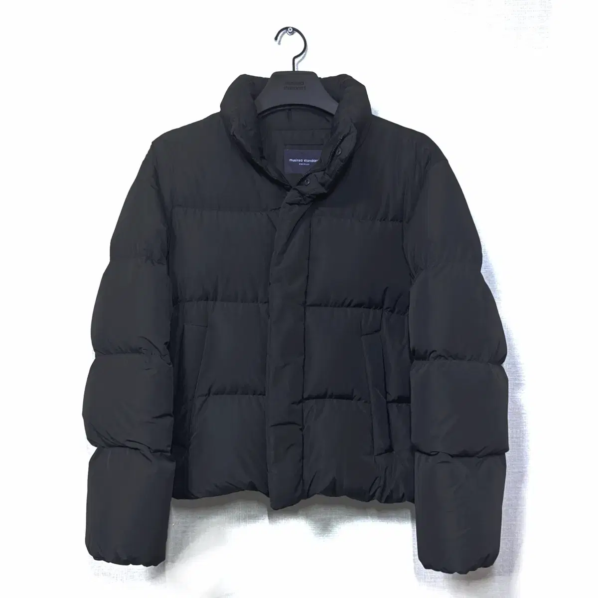 M) Plain Premium Goose Down Puffer Short Padding