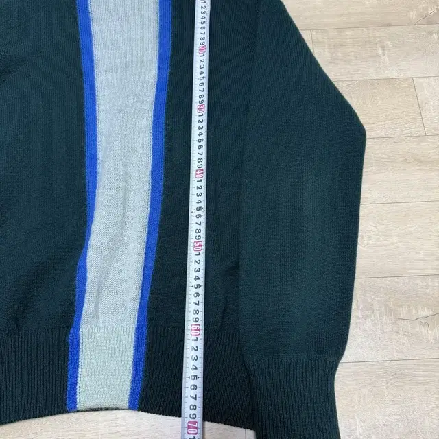 나마체코Namacheko Green Wool Striped sweater