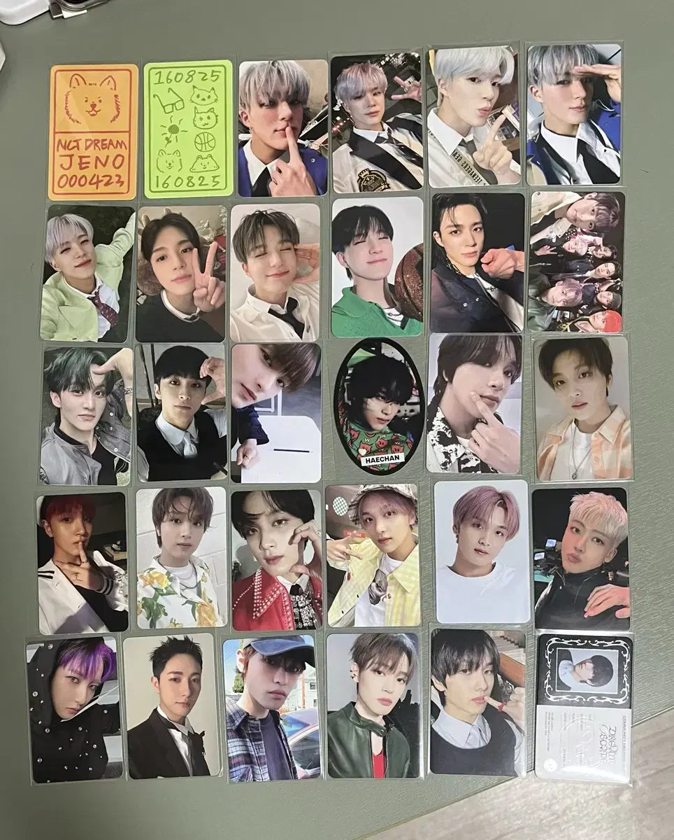 NCT Dream 127 album poster photocard disposition jeno jaehyun talduk