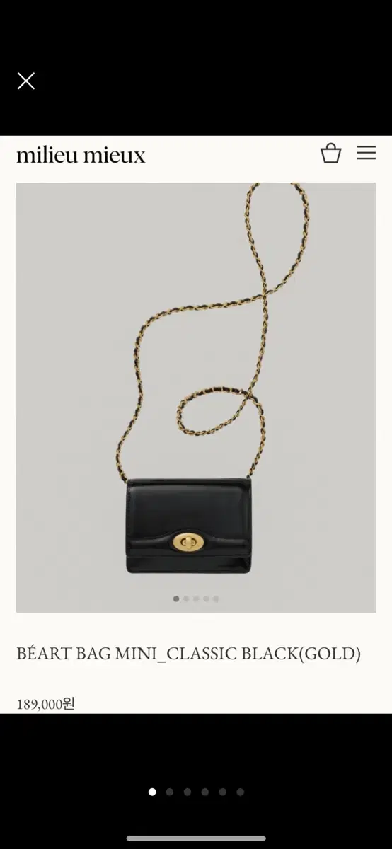 MILIEU MIEUX Milieu Miu Mini Bag