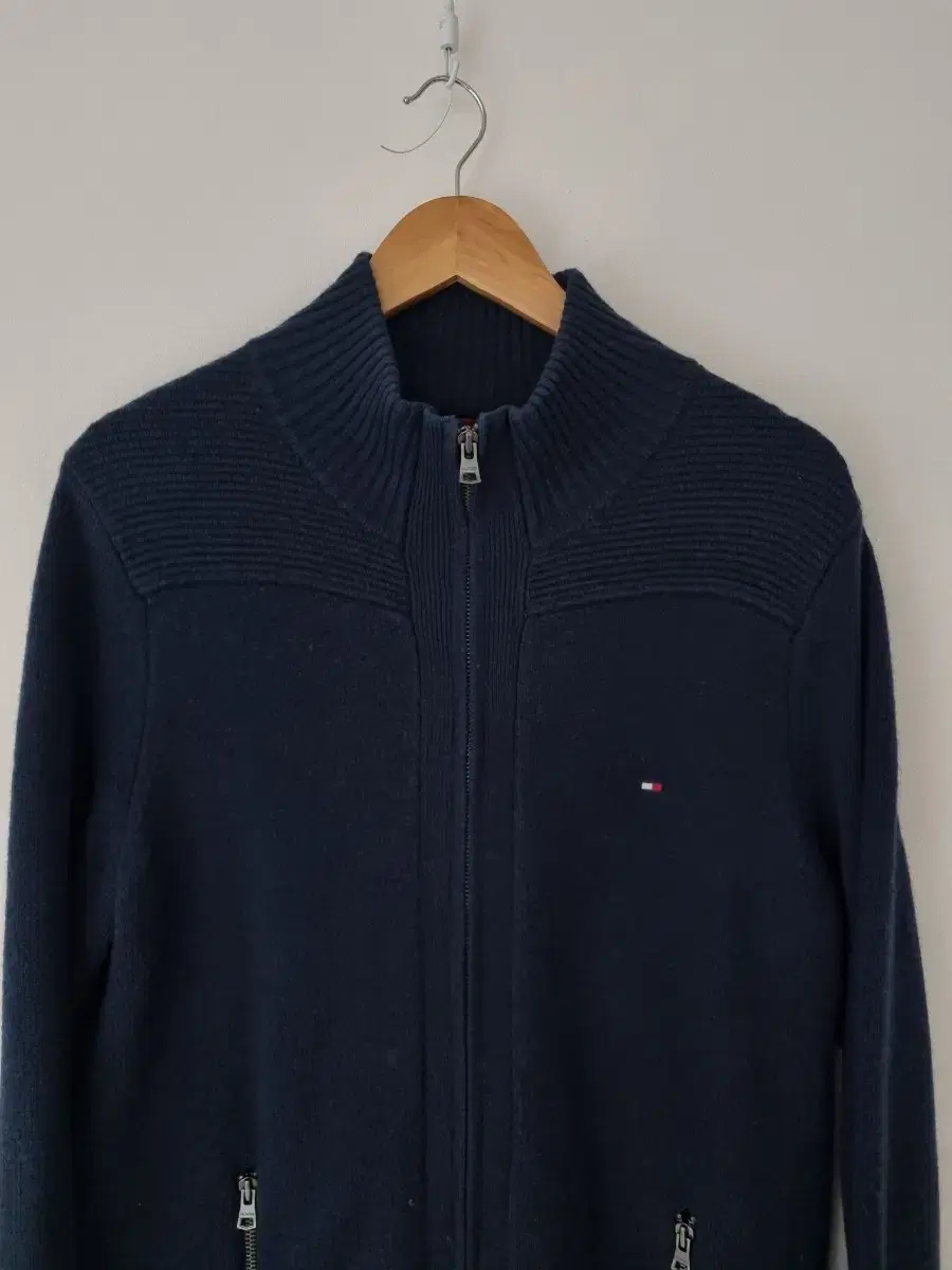 Tommy Hilfiger Navy Zip-Up Knit (size 100)