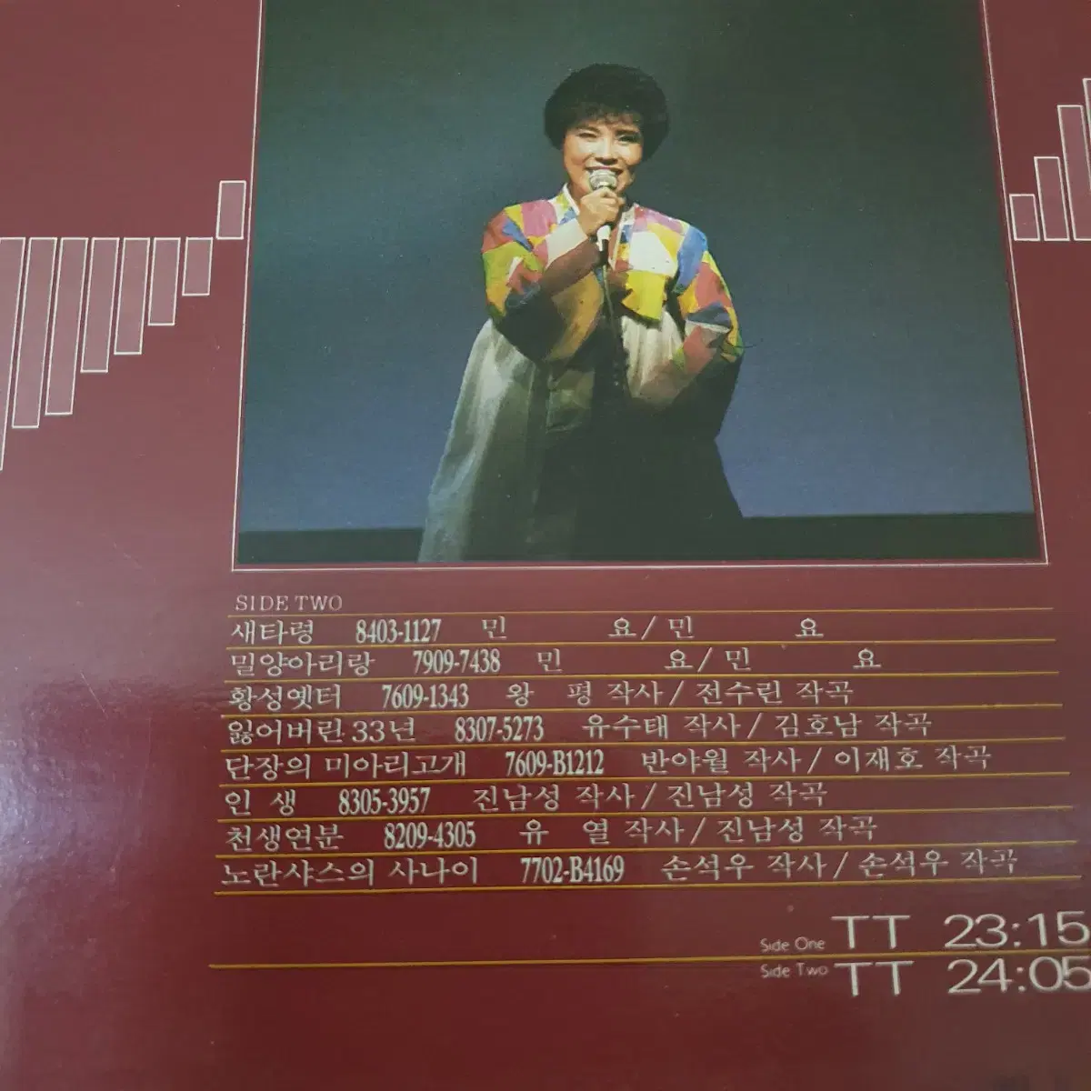 김연자 NHK 실황음반 LP  1984  수은등  프로모션음반 홍보용