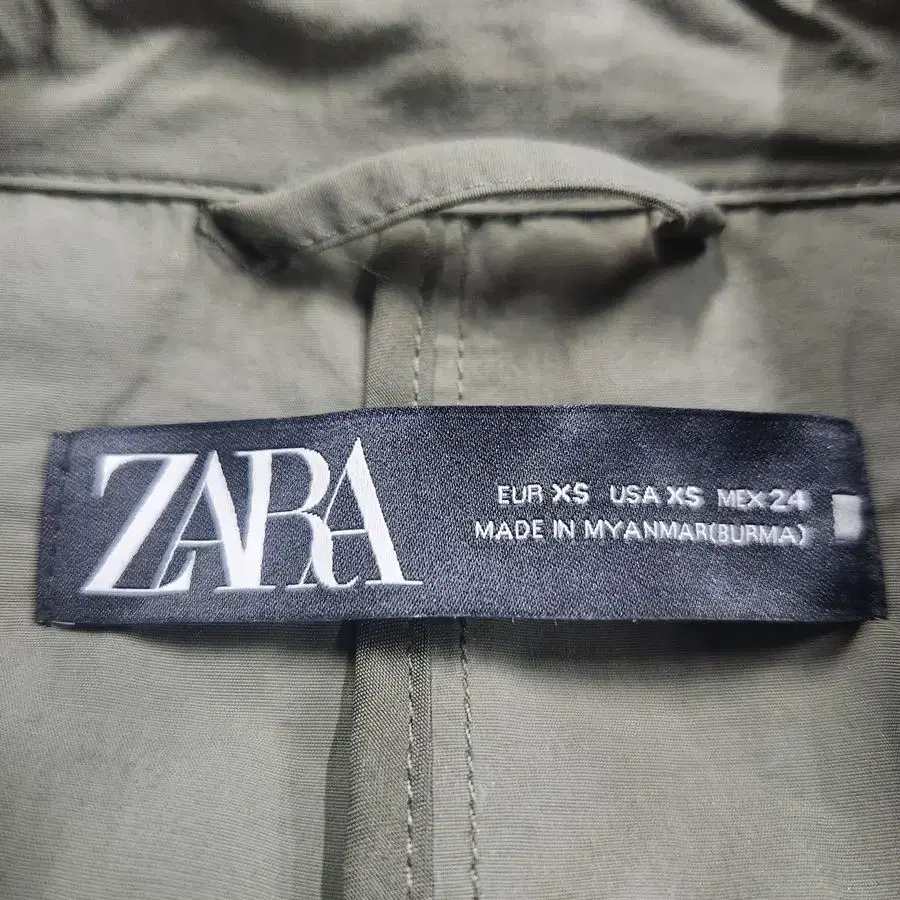 [여XS]ZARA 폴리아미드혼방 트렌치 코트[Y49-097]/레이디블루