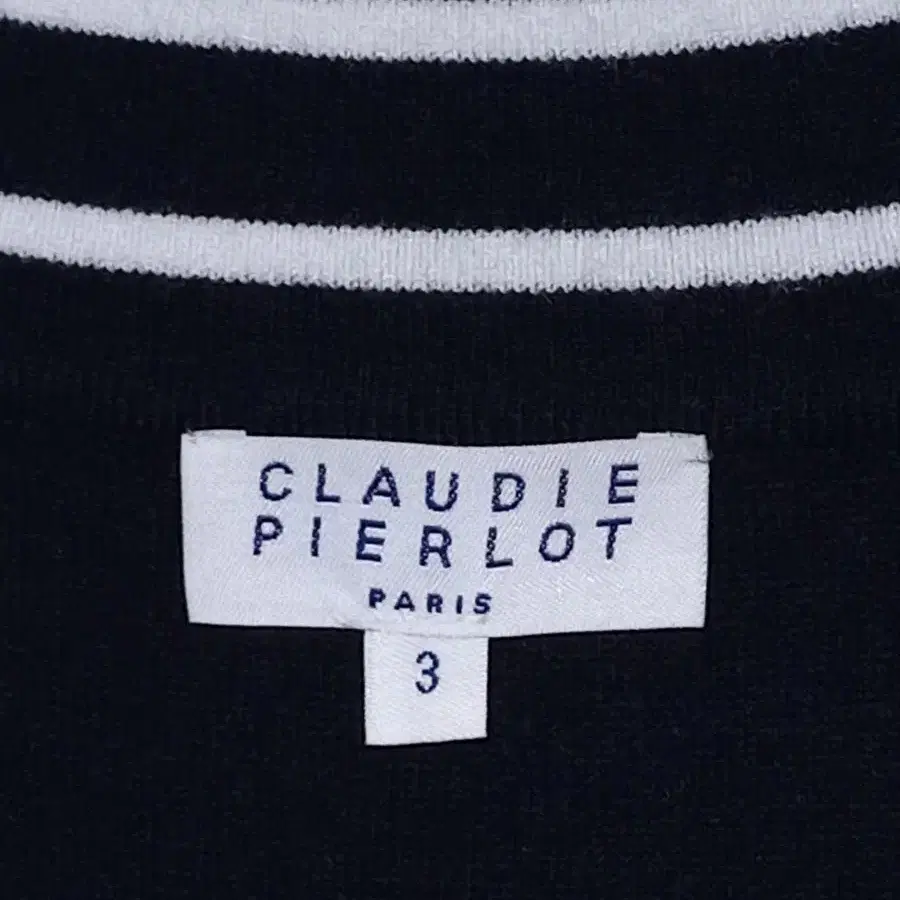 CLAUDIE PIERLOT 사이드집업 플리츠 V넥 니트