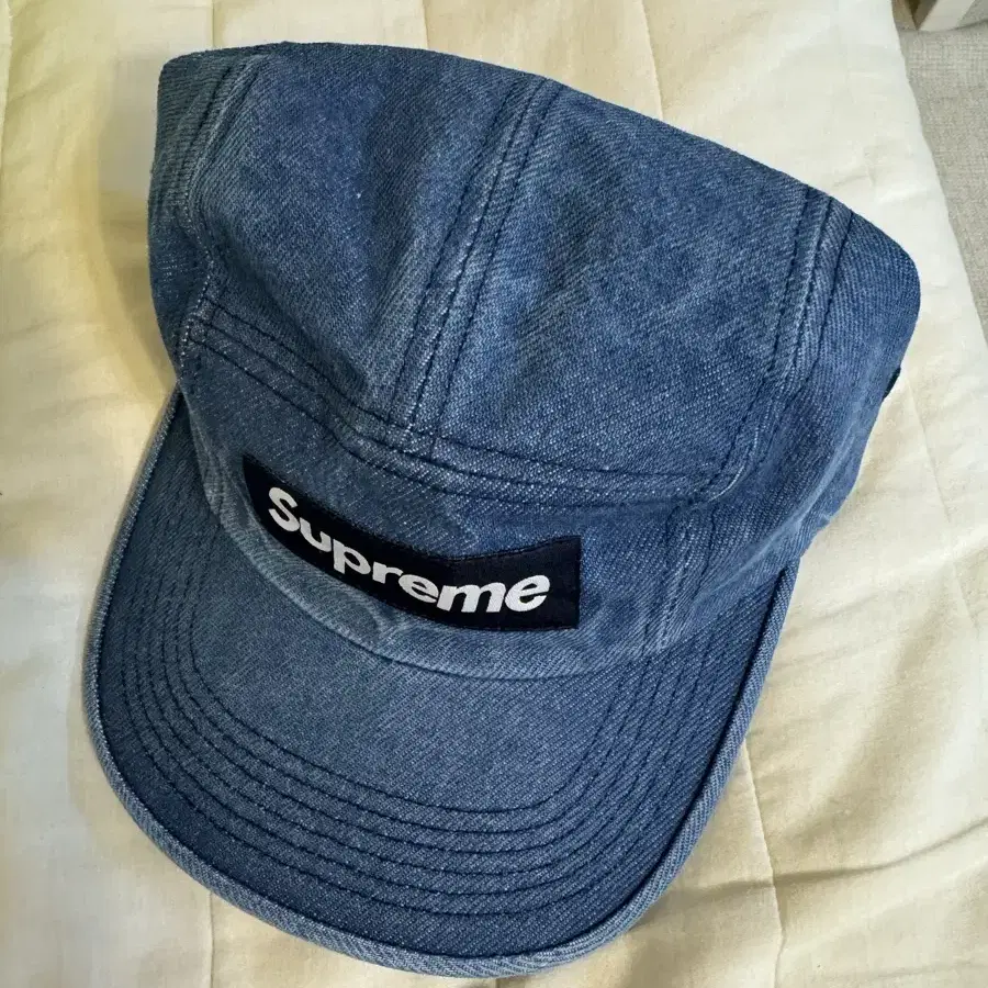 Supreme Washed Chino Twill Camp Cap Deni