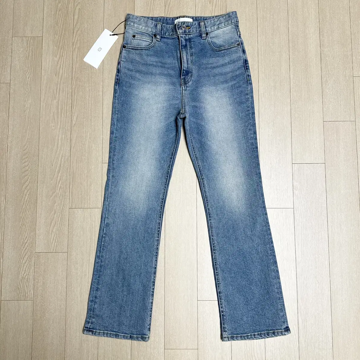 27Y 이십칠와이 Ash blue semi boots cut -A003