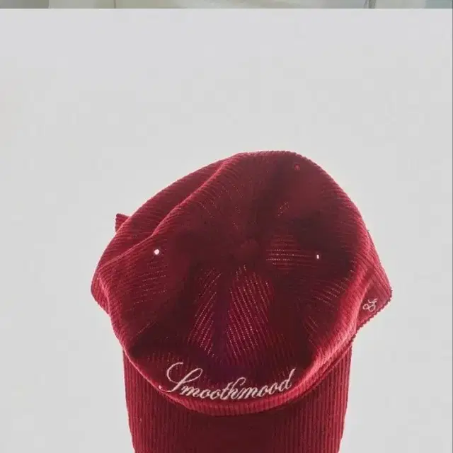 스무스무드 Burgundy Corduroy Logo Ball Cap