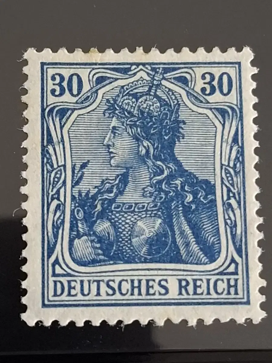 (Pavilion 1/A077) 1902 German Germania 30c Goddess stamp (D2) inexpensive