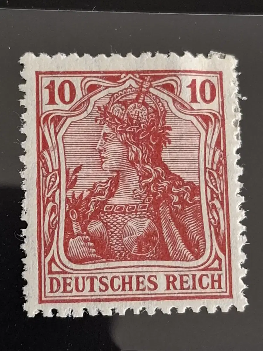 (Pavilion 1/A077) 1902 German Germania 10c Goddess stamp (D3) inexpensive