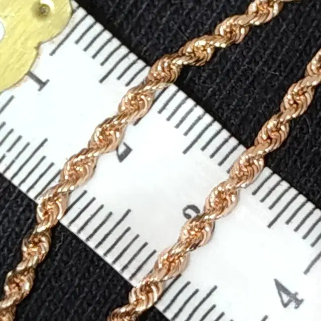 14K rose gold 로즈 골드 금 로프 2.6mm 목걸이 체인