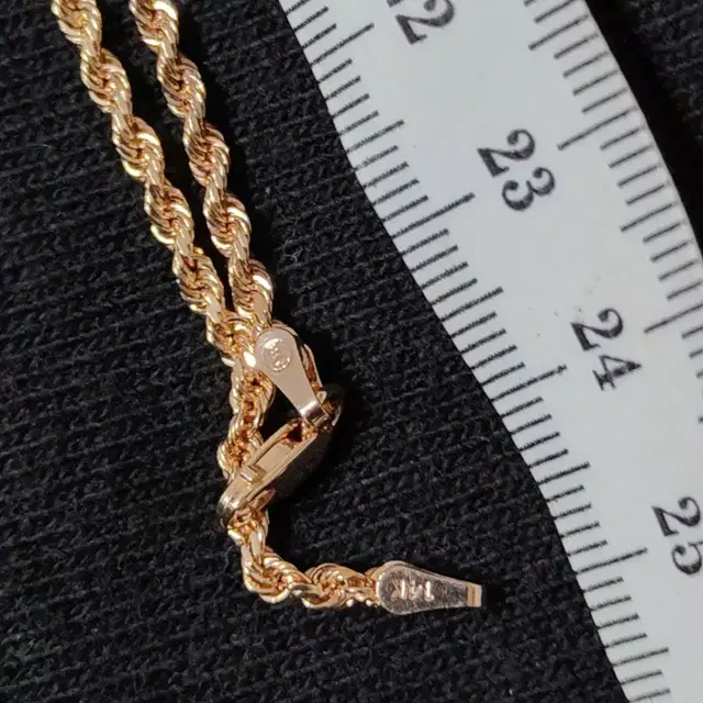 14K rose gold 로즈 골드 금 로프 2.6mm 목걸이 체인