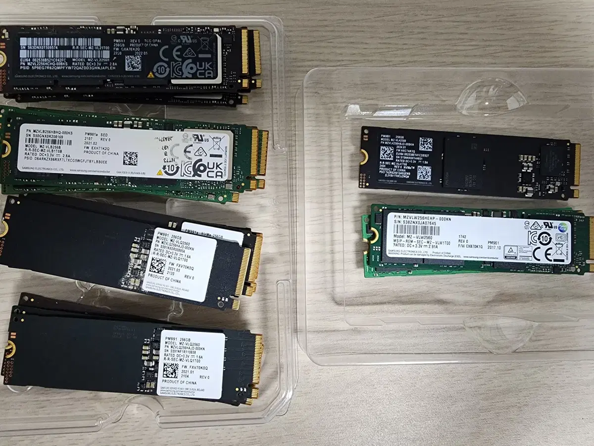 삼성 PM981, 961 SSD 256GB /원도우10, 문서