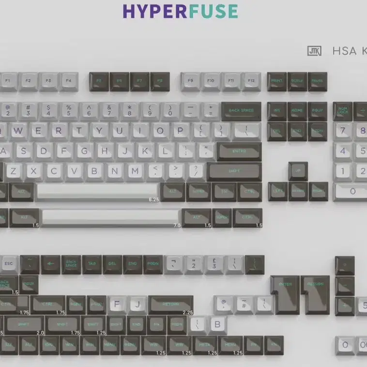 JTK HSA 유광 Hyperfuse 하이퍼퓨즈 키캡