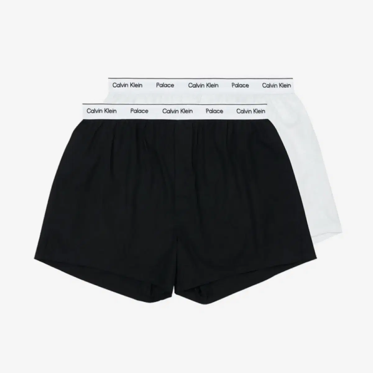 Pallas x CK1 Woven Boxer Classic White Black (2 pieces)