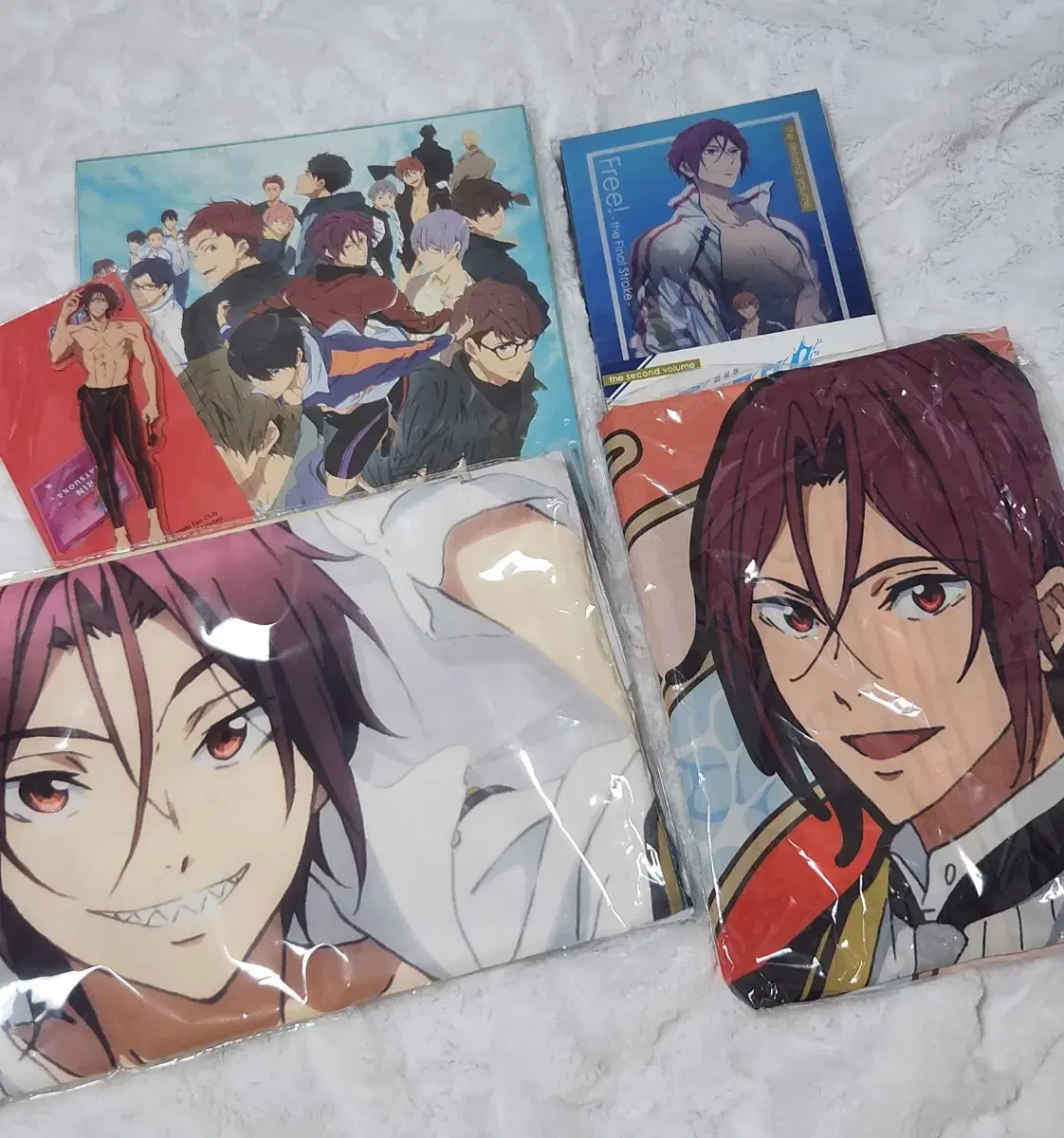 free! blu-ray Box Matsuoka Rin acrylic Colored paper pillow cover