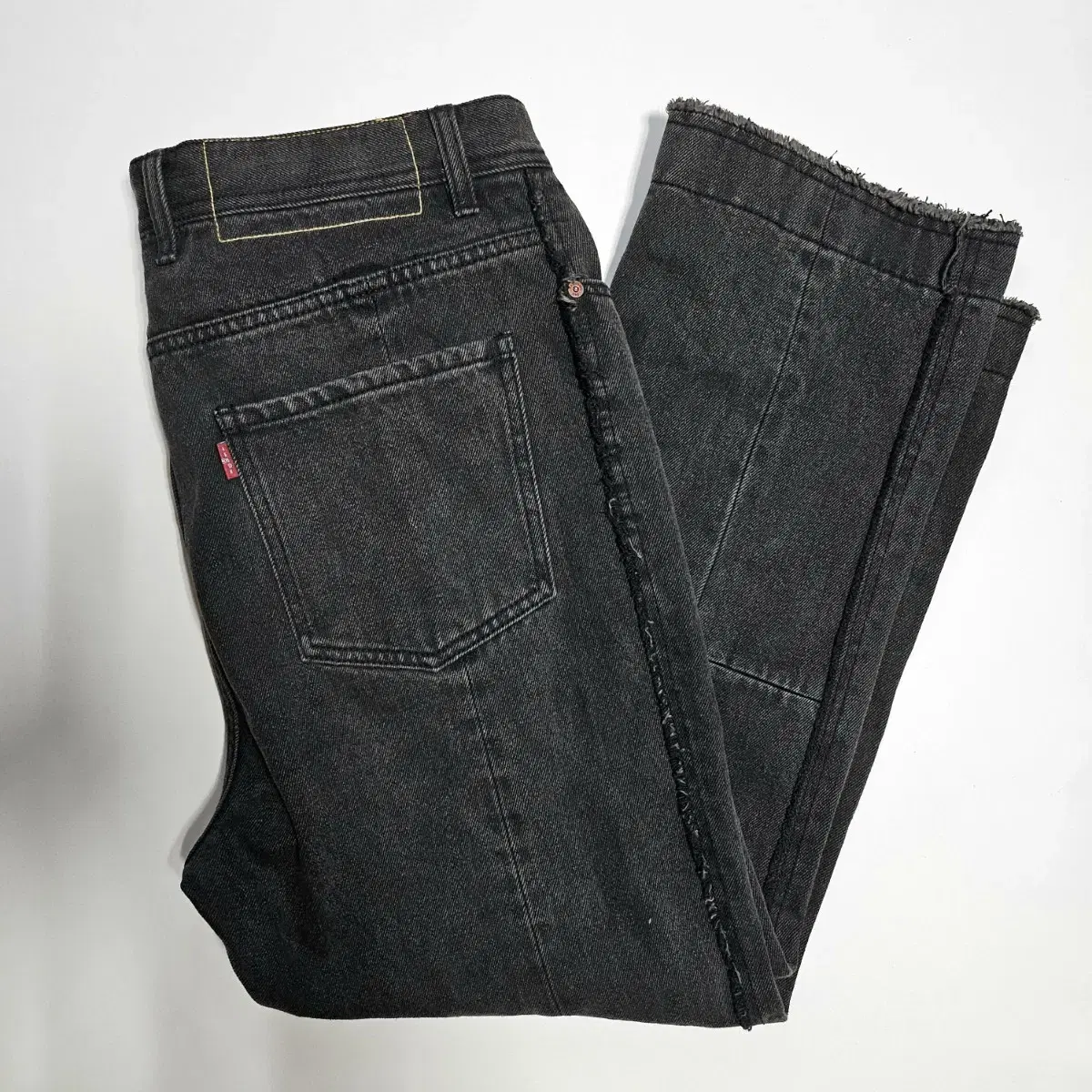 [Anderson Belle] 19FW Dennis Crop Jeans Black / XL(45.5)