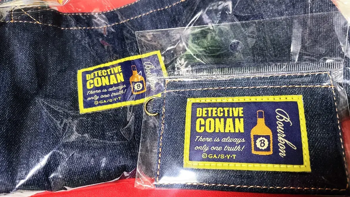 Detective Conan Vintage Denim Tote + Card Case by Amuro