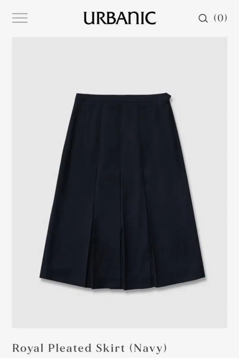 얼바닉30 royal pleated skirt