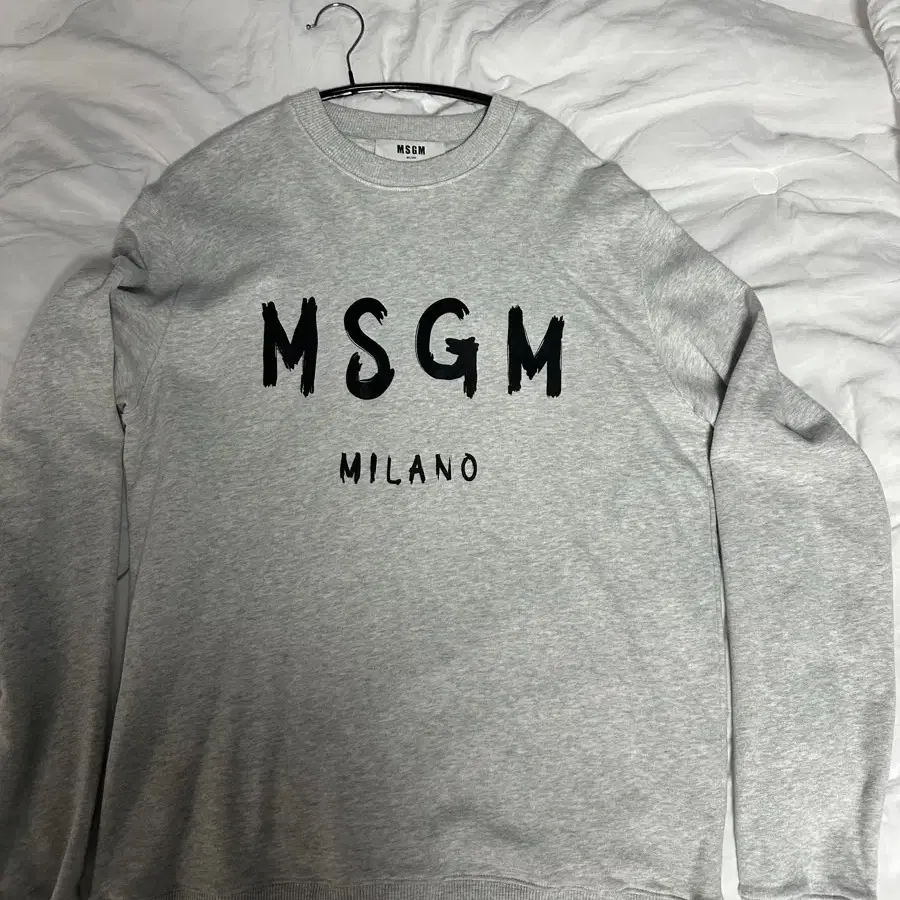 MSGM 맨투맨 라이트그레이