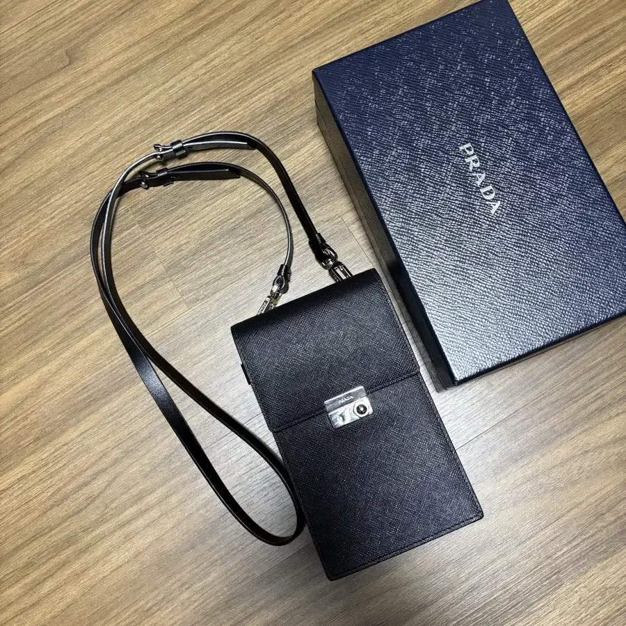 Prada mini leather bag