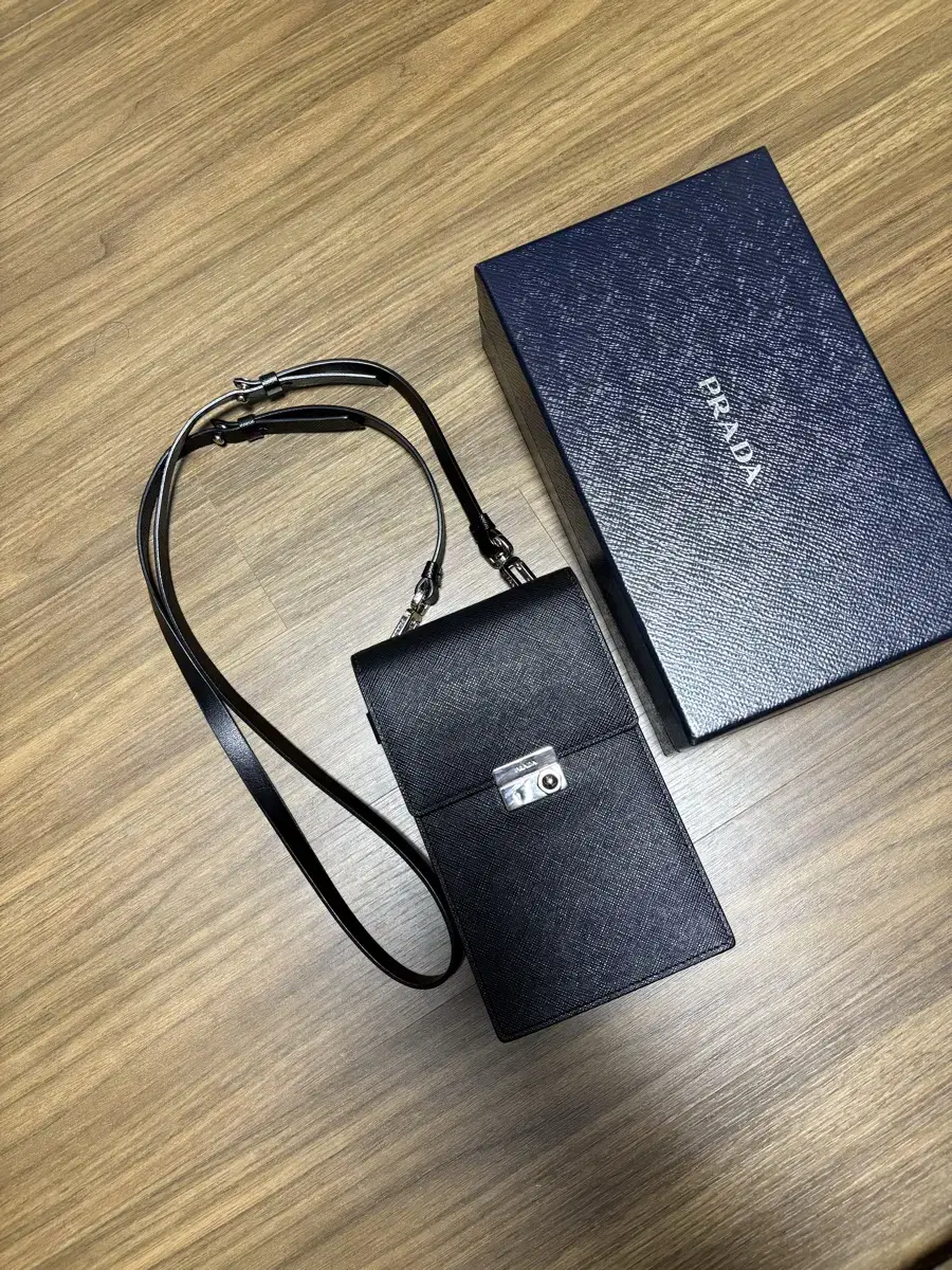 Prada mini leather bag