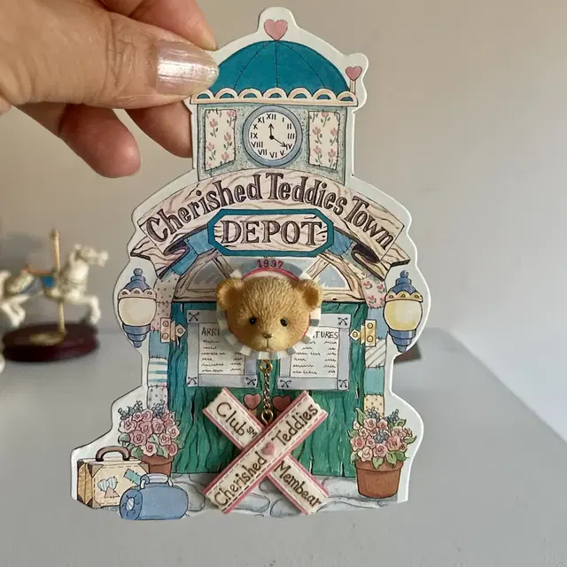 Cherished Teddies 브로치, 이어링 세트