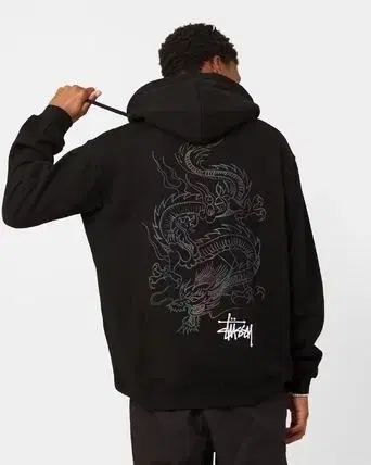 Unsealed, new in box Stussy Men's Hoodie Dragon Black