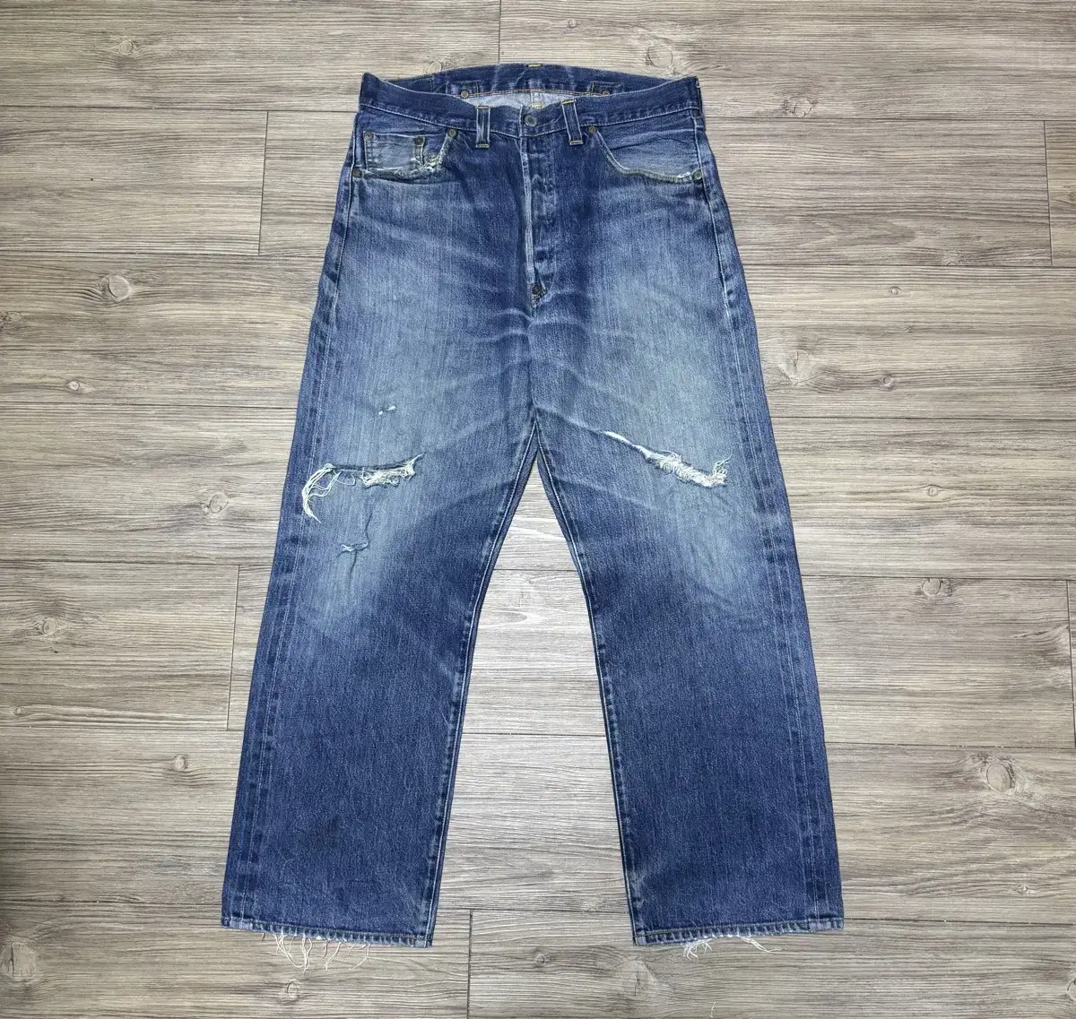 90s USA Levi's Valencia Factory 201XX Big E Selvedge Denim Pants