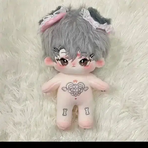 무속성 솜인형 라떼 뼈깅 20cm