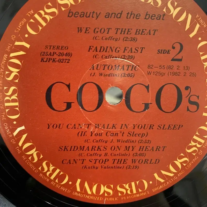 GOGOS BEAUTY AND THE BEAT LP / AA4415